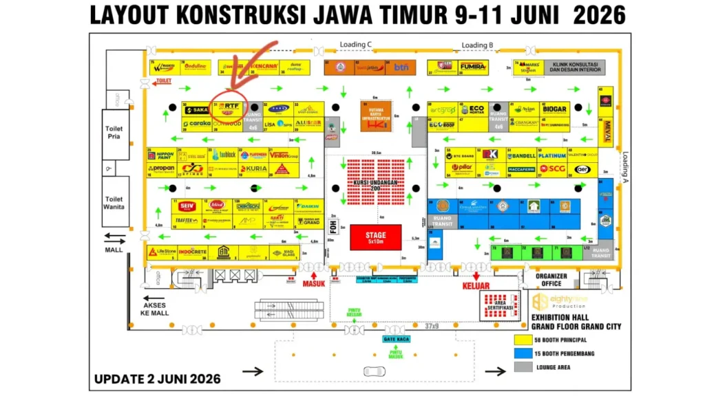 Layout Expo Konstruksi Jatim 2026